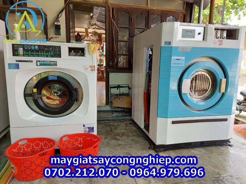 Lắp đặt máy giặt công nghiệp tại Yên Thành